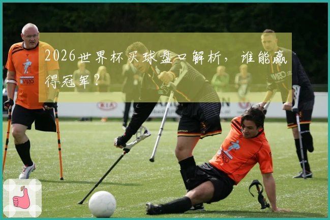 2026世界杯买球盘口解析，谁能赢得冠军？
